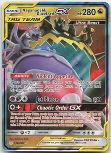 Naganadel & Guzzlord GX 158/236 SM - Cosmic Eclipse Pokemon Card NM - Picture 1 of 1