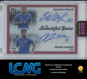 2023-24 Donruss #DU-ITA Berardi / Locatelli Italy Dual Autographs Red #/10 2NY - Picture 1 of 2