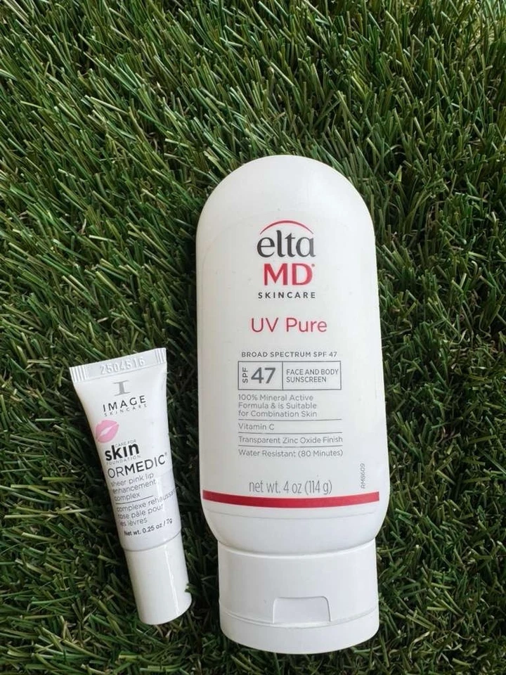 Солнцезащитный крем широкого спектра действия EltaMD UV Pure SPF 47 114 г унций и бальзам для губ - Изображение 1 из 1