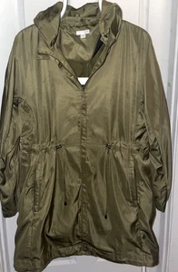 J.Jill _Small With Detachable Hood -Anorak - Loden - Pre-Owned - Picture 1 of 3