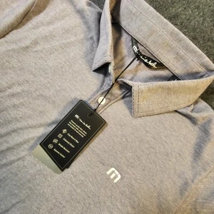 Travis Mathew Mens S The Zinna Golf Polo Shirt Blackberry Cordial NEW - Picture 1 of 14