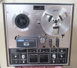70s AKAI GX-225D Reel To Reel Stereo Tape Deck Recorder w/Cover & 7" Metal Reel - Picture 1 of 15