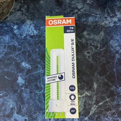 Osram 7W 4 pin 840 PLS Dulux-SE PL-S 7 watt 2G7 Cool White x16 - Image 1 of 3
