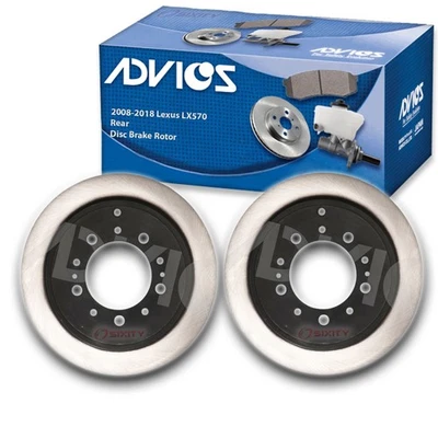 Rotor de freno de disco trasero ADVICS de 2 piezas para Lexus LX570 2008-2018 - neumático de freno pm Foto 1 de 4