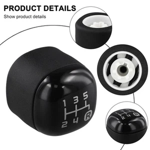 5-Speed Gear Knob Easy Assembly Enhanced Grip Long-term Reliability Sleek Design - Picture 1 of 12