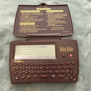 Franklin Bookman King James & NIV Version Electriconic Holy Bible /Case BIB-1450 - Picture 1 of 4