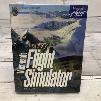 Microsoft Flight Simulator 5.0, 1993, Big Box, New & Sealed - Image 1 of 4