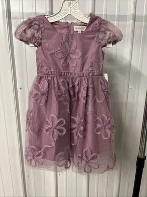 Vestido Floral Kensie Niña Ocasión Especial Niñas Lavanda Tul Talla 5 Nuevo con Etiquetas Foto 1 de 4