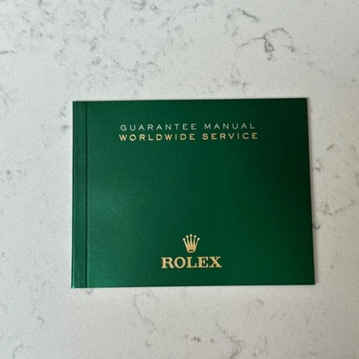ROLEX Manuale di Garanzia Libretto di Servizio Mondiale - Immagine 1 di 3