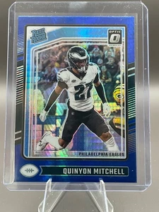 2024 Optic QUINYON MITCHELL (RC) Rated Rookie Blue Hyper Prizm #282 Eagles - Picture 1 of 5