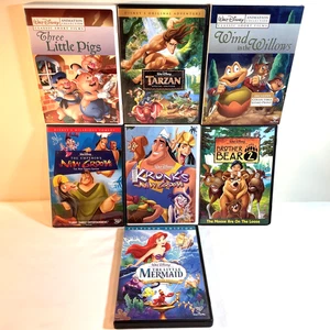 7 DISNEY MOVIES (DVD Lot) Animation Adventure Comedy Fantasy Family Musical - Picture 1 of 23