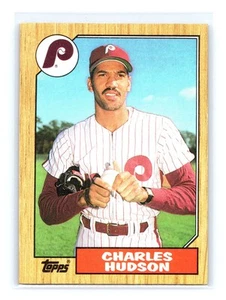 1987 Topps #191 Charles Hudson ERROR Blank Back - Picture 1 of 2