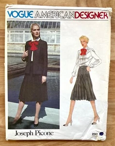 VOGUE Sewing Pattern 2551 Joseph Picone Size 8 American Designer Suit UNCUT - Picture 1 of 2