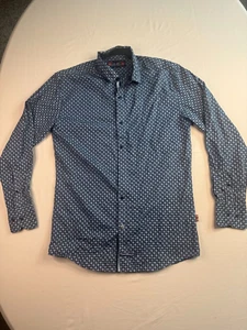 English Laundry Button Up Shirt Mens Size Medium Multi Embroidered Long Sleeve - Picture 1 of 12