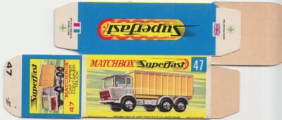 Matchbox Lesney Superfast 47A DAF Tipper Truck unfolded Box - Image 1 of 2