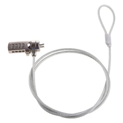 Silver Combination Lock 4 Digit Password Security Lock Anti-theft Chain for Latc - Image 1 of 4