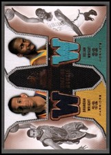 2007-08 SP Rookie Threads Threads Dual Jersey #WW Brandan Wright Julian Wright
