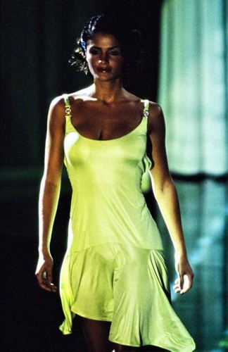 ABITO ASIMMETRICO GIANNI VERSACE SEXY CINTURINO CON RETRO APERTO TAGLIA 42 SS 95