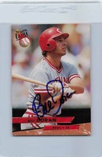 1993 Fleer Ultra #28 Bill Doran Reds Signed Auto *G522