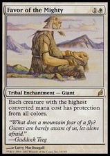 MTG 4x favor of the Mighty-Lorwyn Rare * GIANT *