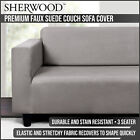Sherwood Stretchable 3-seater Couch Sofa Slip Cover Child Pet Protector Silver