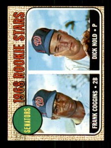 1968 Topps #96 Frank Coggins/Dick Nold EX/EX+ RC Rookie Senators 536965