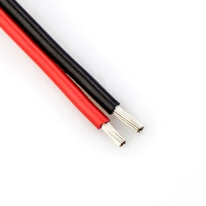 LED 2 Core Flat Cable 16awg 12v 24v Volt Wire Cable Amp Car Auto Price Per Meter - Picture 1 of 3