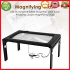 LED Illuminating Magnifier Desk Type Microscope Magnify Tabletop Desk Magnifie