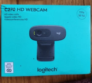 LOGITECH C270 HD WEBCAM - 720P VIDEO CALLS - Afbeelding 1 van 6