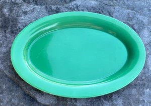 Royal Copenhagen Ursula ovaler Teller dunkelgrün Fajance groß 8,75” x 13” Dänemark - Bild 1 von 10