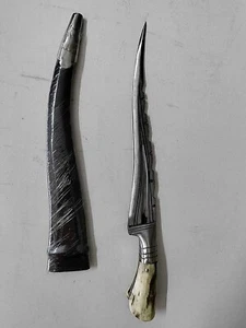 Dirk Machete Poniard Scalpel Urumi Kora Dao Sword Dagger Brass Yatagan Scalpel - Picture 1 of 10