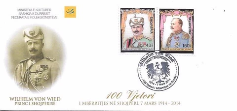 Albania FDC * Prince Wilhelm von Wied Cover