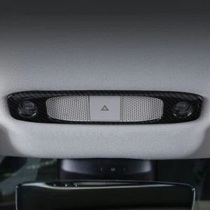 Tesla Model 3 Lesekuppel Lichtblenden glänzend Kohlefaser Muster - Bild 1 von 4