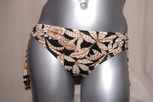 WATERCULT verstellbarer Bikini-Slip Hipster LES COTES 697 black sepia NEU - Picture 1 of 3