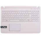 Replacement For SONY VAIO SVF1532ACYW White Palmrest Top Case + UK Keyboard