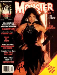 Brinke Stevens signiert Magazin Cover TTM Scream Queen Evila The Ritual - Bild 1 von 2