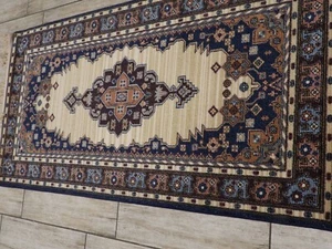 Oriental Design Wool Area Rug 89x160 Cm - Picture 1 of 8