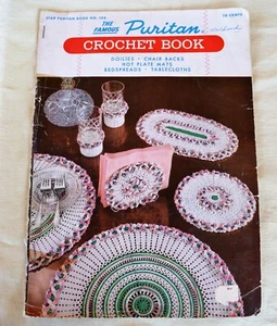 1953 Famous Star Puritan Crochet Book #100 American Thread Co  Missing pgs 13-14 - Picture 1 of 7