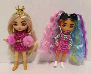 BELLO! Mattel Barbie Extra Minis 5,5" bambola set di 2 - Foto 1 di 4