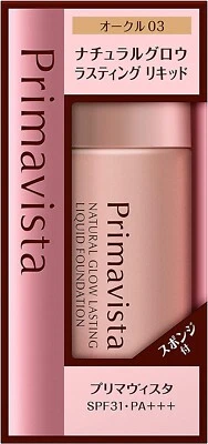 kao Primavista Natural Glow Lasting Liquid Foundation 03 Ocher 30ml - Image 1 of 4