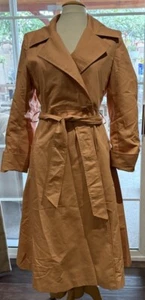 Diane Von Furstenberg 4 Main Street Dusty Trench Cappotto Giacca Vestito Piccolo - Foto 1 di 6