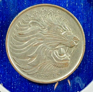 WORLD COIN SALE-2004 Ethiopia 50 Santeem:Copper Nickel plated Steel Coin-KM#47.2 - Picture 1 of 3