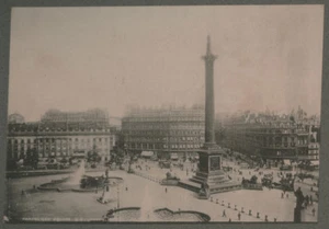 c1890 Collotype Trafalgar Square, London, Nelson's Column, James Valentine Photo - Picture 1 of 3