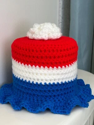 Toilet Paper Cover-Red/White/Blue  - Image 1 of 2