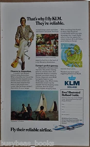 1976 Royal Dutch Airlines advertisement, KLM, Boeing 747, European advert - Picture 1 of 3