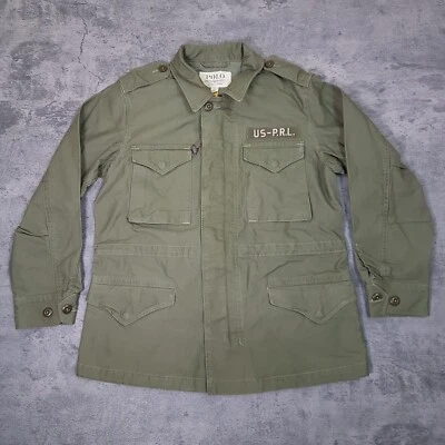 POLO Ralph Lauren Denim Supply Militar Ejército de EE. UU. USMC Chaqueta de Campo para Mujer MEDIANA Foto 1 de 4