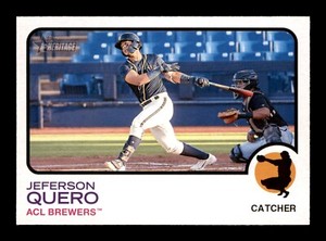 2022 Topps Heritage Minors #167 Jeferson Quero Brewers Baseball Card