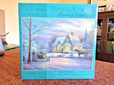 Rompecabezas Thomas Kinkade Aniversarios de Navidad Pintor de Luz 1000 Piezas Nuevo en Caja Foto 1 de 4