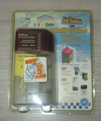 INK STATION Color AUTOMATIC INK REFILL SYSTEM #60414is Lexmark 96ml Tri-Color - Image 1 of 2