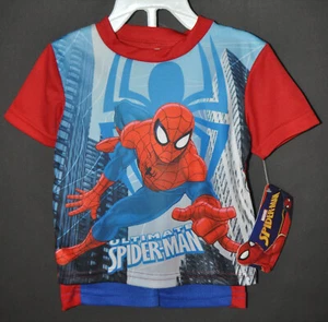 NEW Marvel Spider Man 2 Piece Set Outfit Baby Boy's 12 Mo T-Shirt Shorts NWT - Picture 1 of 4